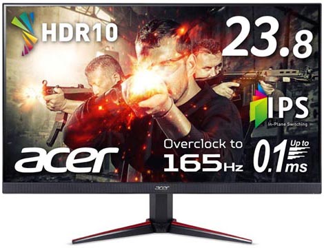 Acer VG240YSbmiipxが2019年12月5日発売。23.8インチ / FHD / 165Hz