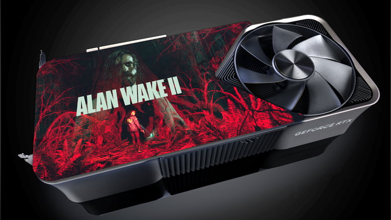 GeForce RTX 4090 Alan Wake 2カスタムバックプレートモデル