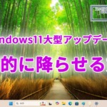 Windows Updateに強制的に大型アップデートを降らせる方法