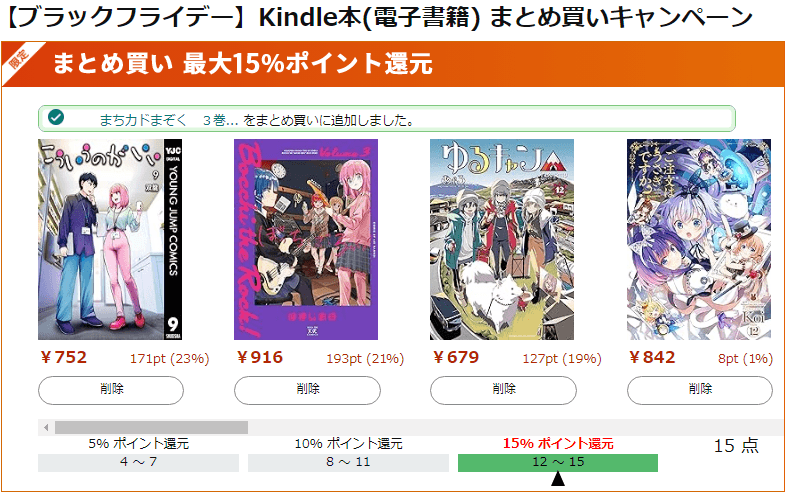 Kindle本(電子書籍) まとめ買いキャンペーン